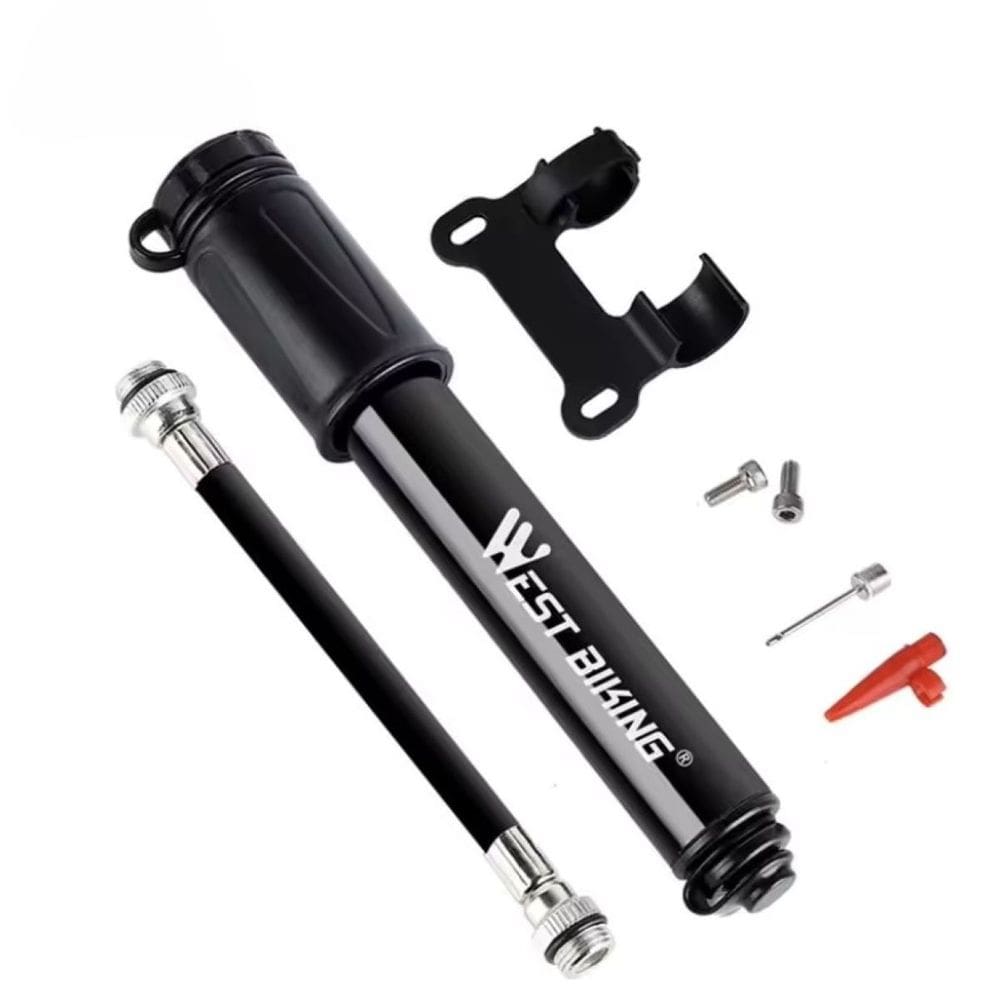 Mini Bomba de Ar de Mão West Biking 100PSI Pneu Bike Bicicleta