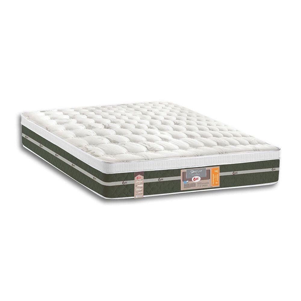 Colchão King Molas Bonnel Silver Star Air Euro Pillow (193x203x32) - Castor