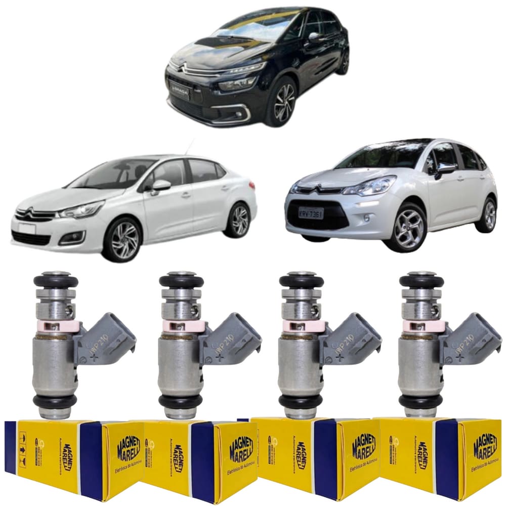 4 Bicos Injetores Citroen C3 C4 Pallas Picasso 1.4 IWP210
