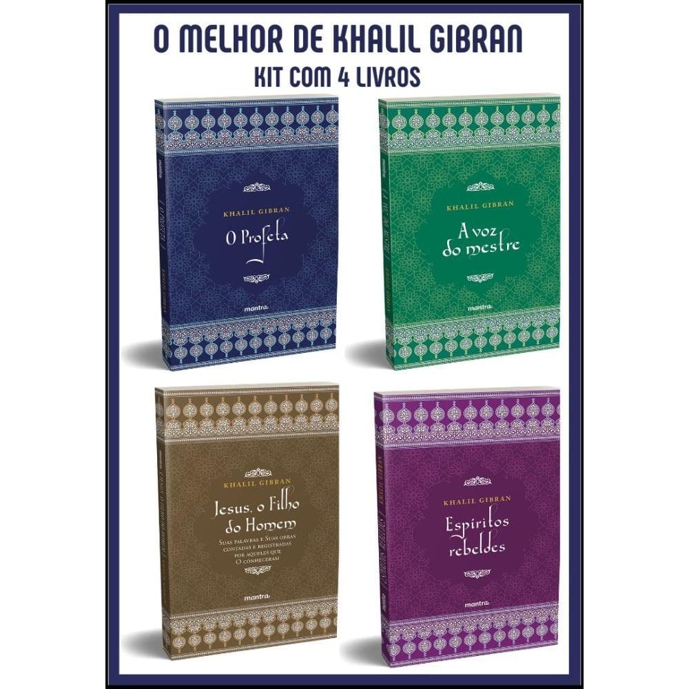 O melhor de Khalil Gibran ? Kit com 4 livros