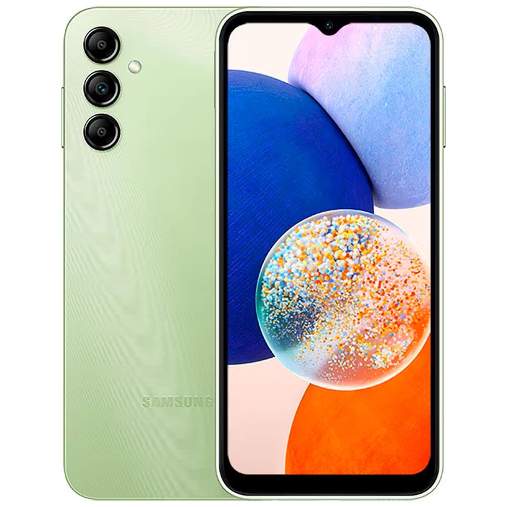 REEMBALADO: Samsung Galaxy A14 5G Verde Lima 64GB 4GB RAM Tela Infinita de 6.6 90Hz