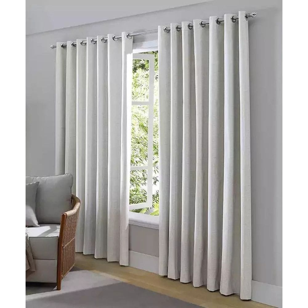 Cortina Blackout Em Linho Ilhós Yani Dohler 2,00m x1,80 m