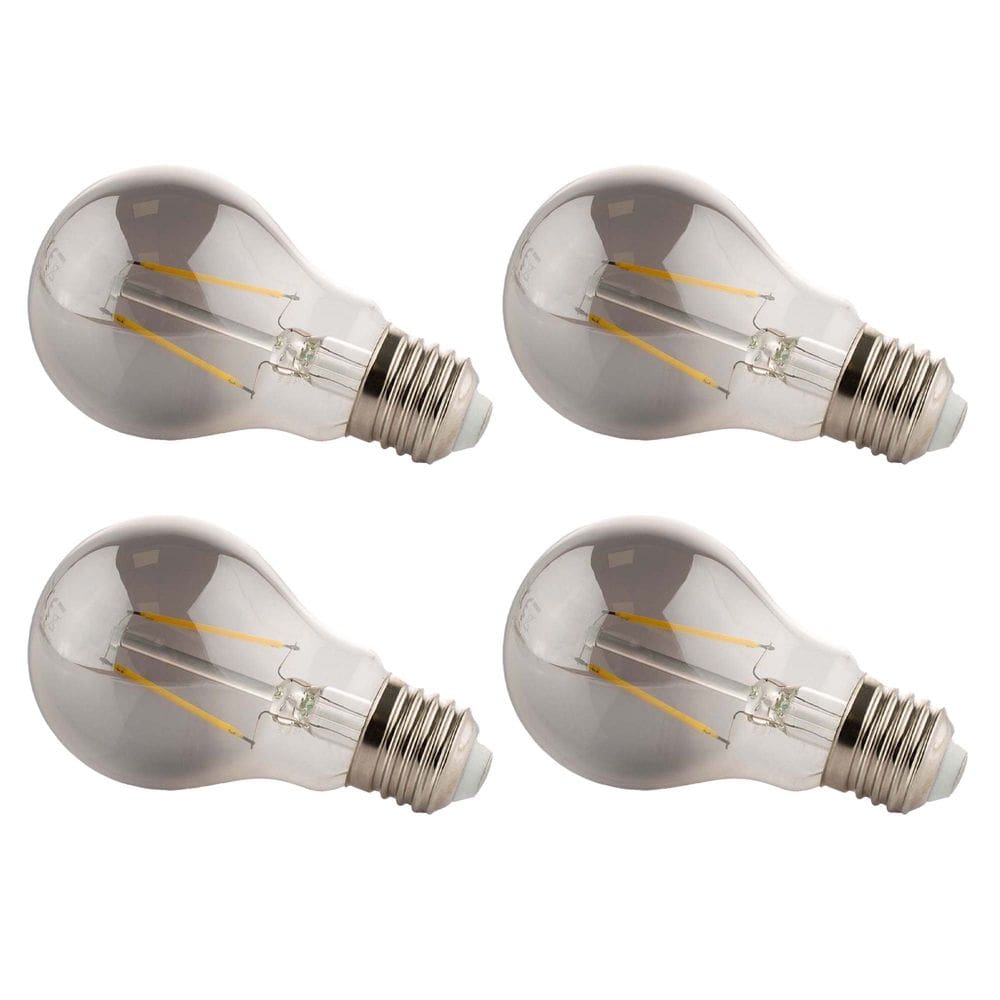 Lâmpada Led Fumê 30W Iluminação Kit 4 unid. Branco Quente Decorativa Retrô Multifilamento Vintage Luz Casa Decoração