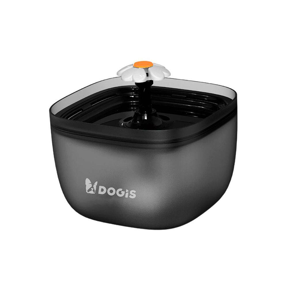 Fonte automática de Água para Pets Dogis Clear Water 2 litros Black