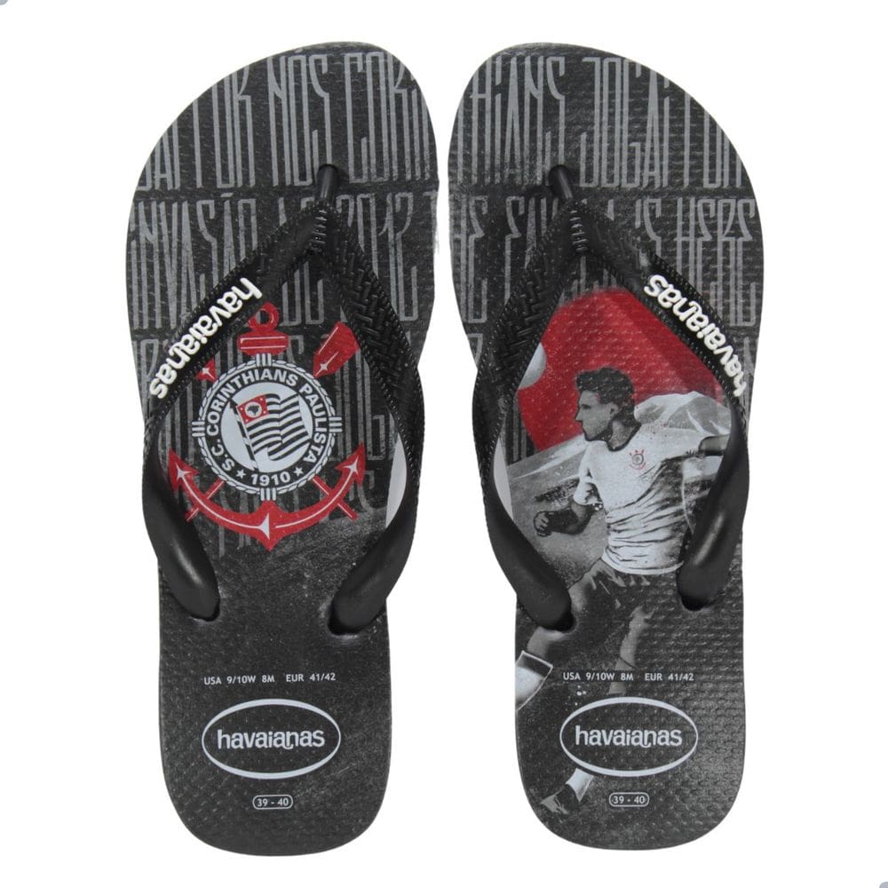 Chinelo Havaianas Top Times Preto