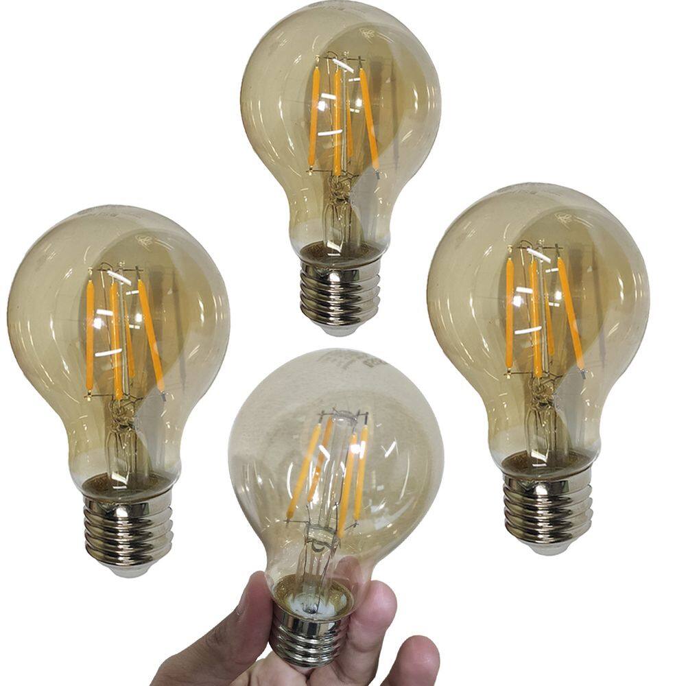 Lampada Led 30W Multifilamento Vintage Kit 4 Uni Retro Decoraçao Iluminaçao Casa Quarto Sala Cozinha Garagem Varanda