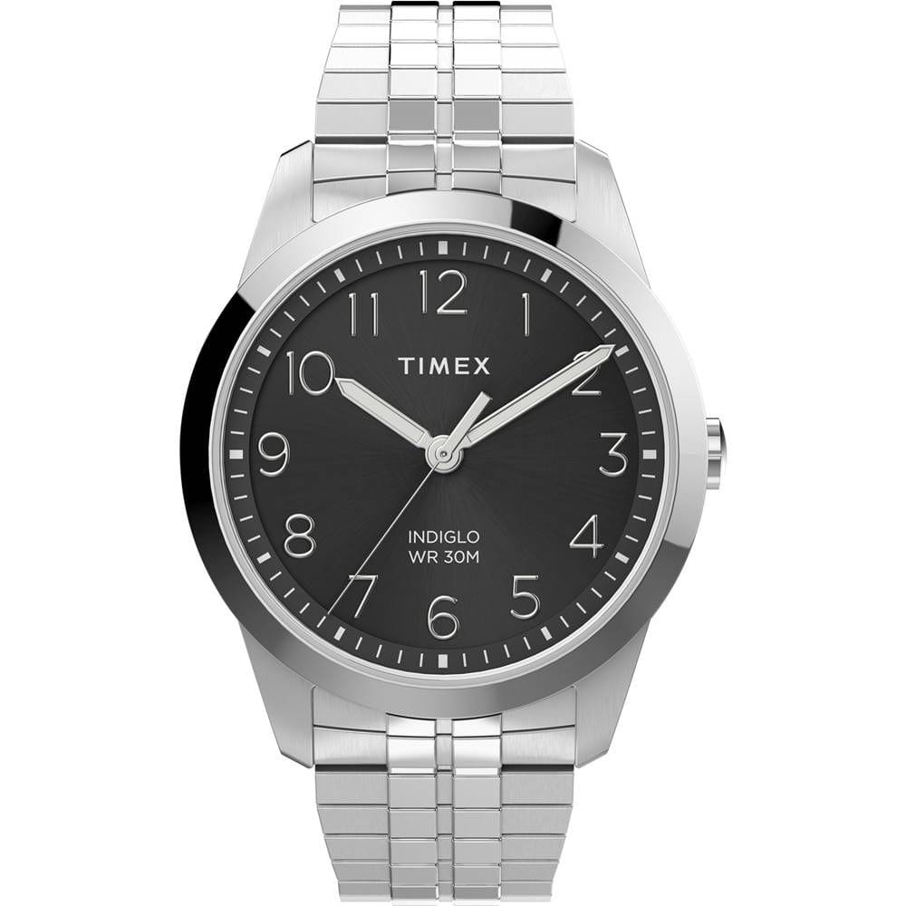 Relógio Timex Masculino Ref: Tw2v04400 Mola Prateado Easy Reader