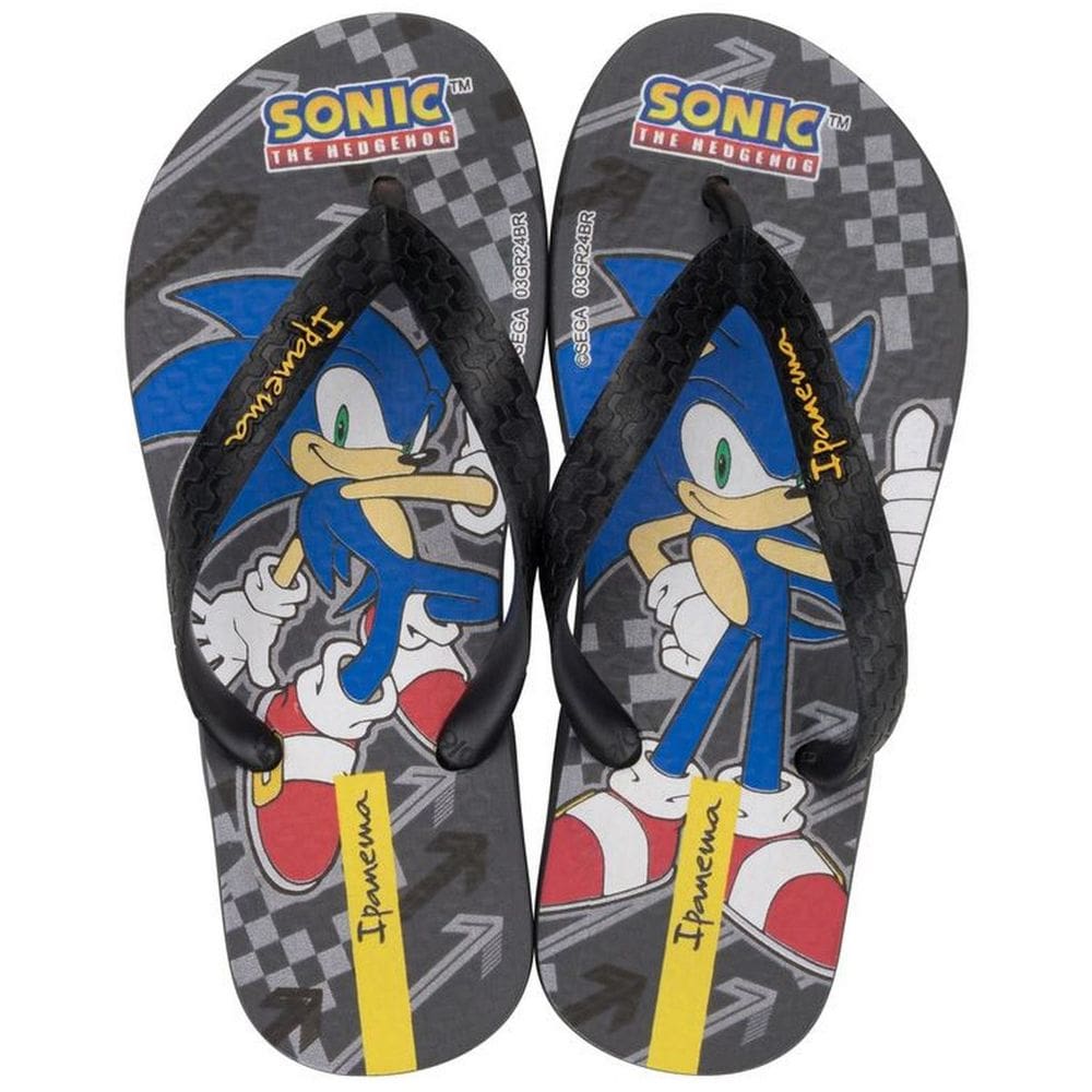 Chinelo Infantil Sonic Race Menino 27170 Dedo