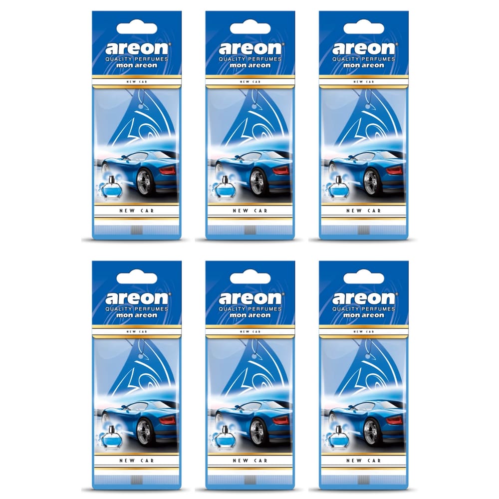 Kit 6 Unidades Aromatizante Automotivo New Car Mon Areon