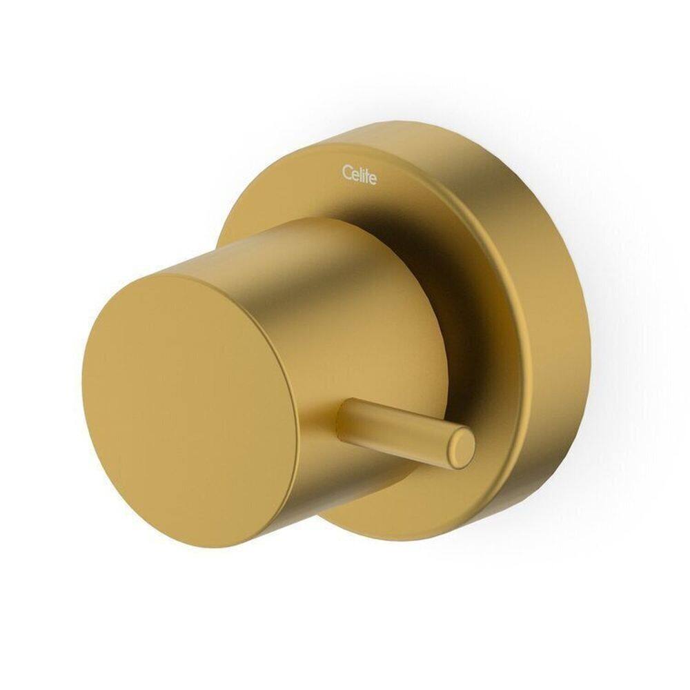 Kit com 2 Acabamento de Registro Base 1/2, 3/4 e 1 Basic Gold Matte Celite Gold Matte