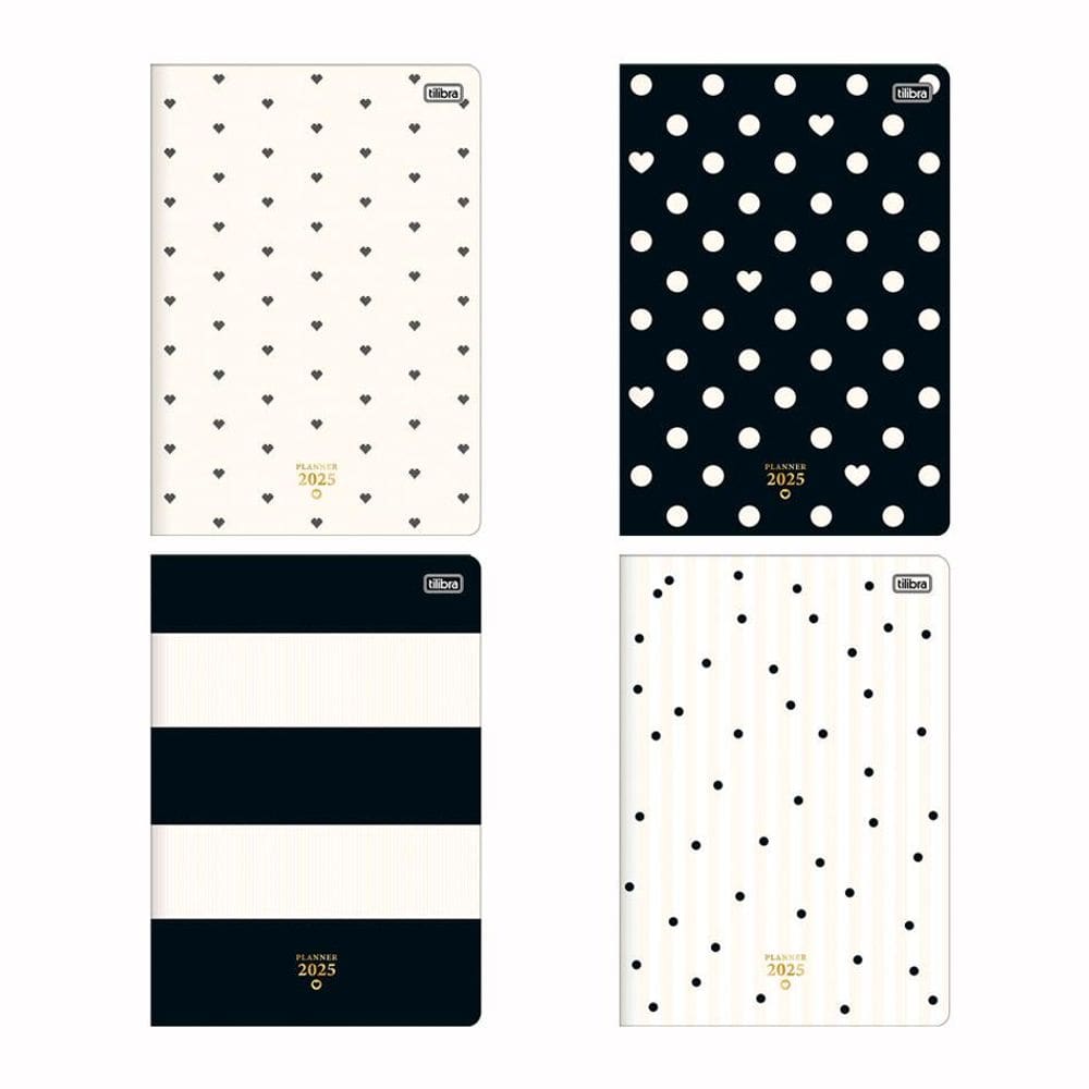 Agenda planner grampeado mensal West Village 2025 - Tilibra