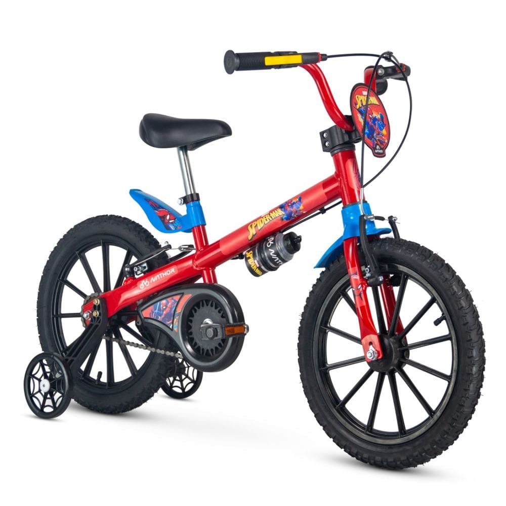Bicicleta Infantil Homem Aranha Marvel Aro 16 Nathor Rodinha