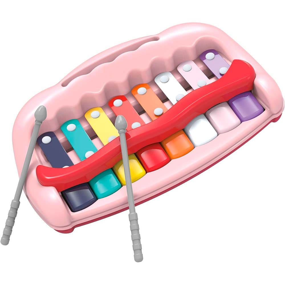 Xilofone Piano Infantil - Bandinha Show - Rosa - Zoop Toys