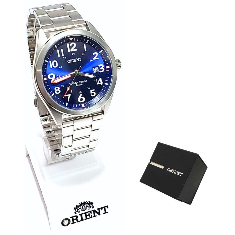 Relógio Orient Masculino Analógico Prateado MBSS1396 D2SX