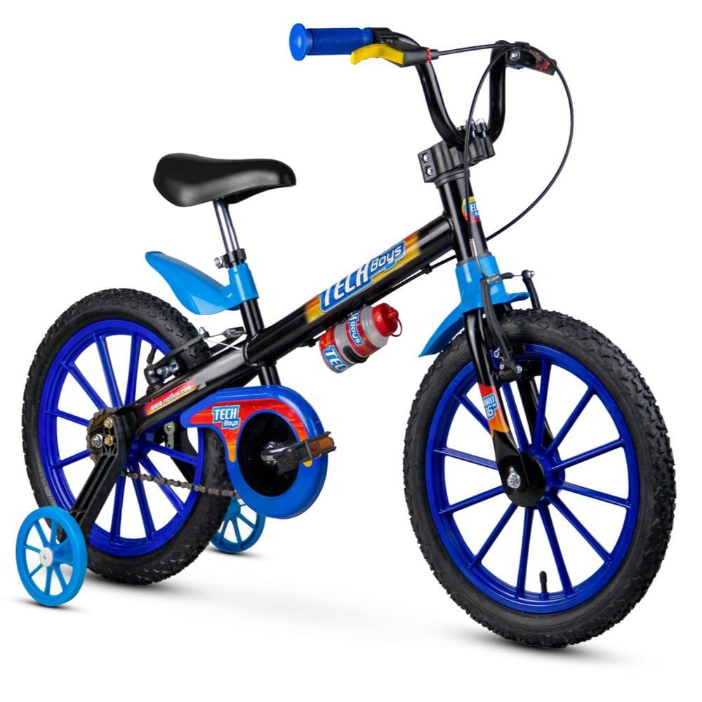 Bicicleta Infantil Com Rodinhas Aro 16 Tech Boys c/ Rodinhas