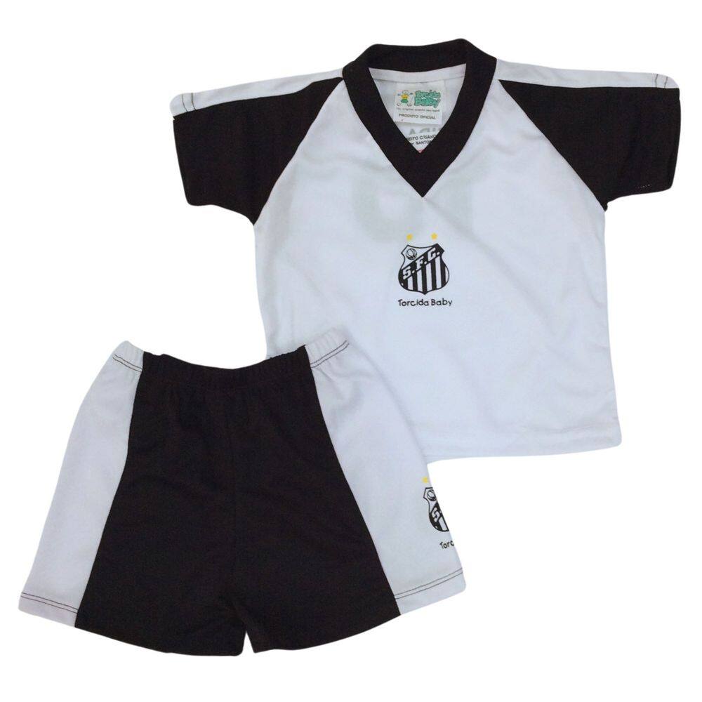 Conjunto Time infantil Torcida Baby Santos