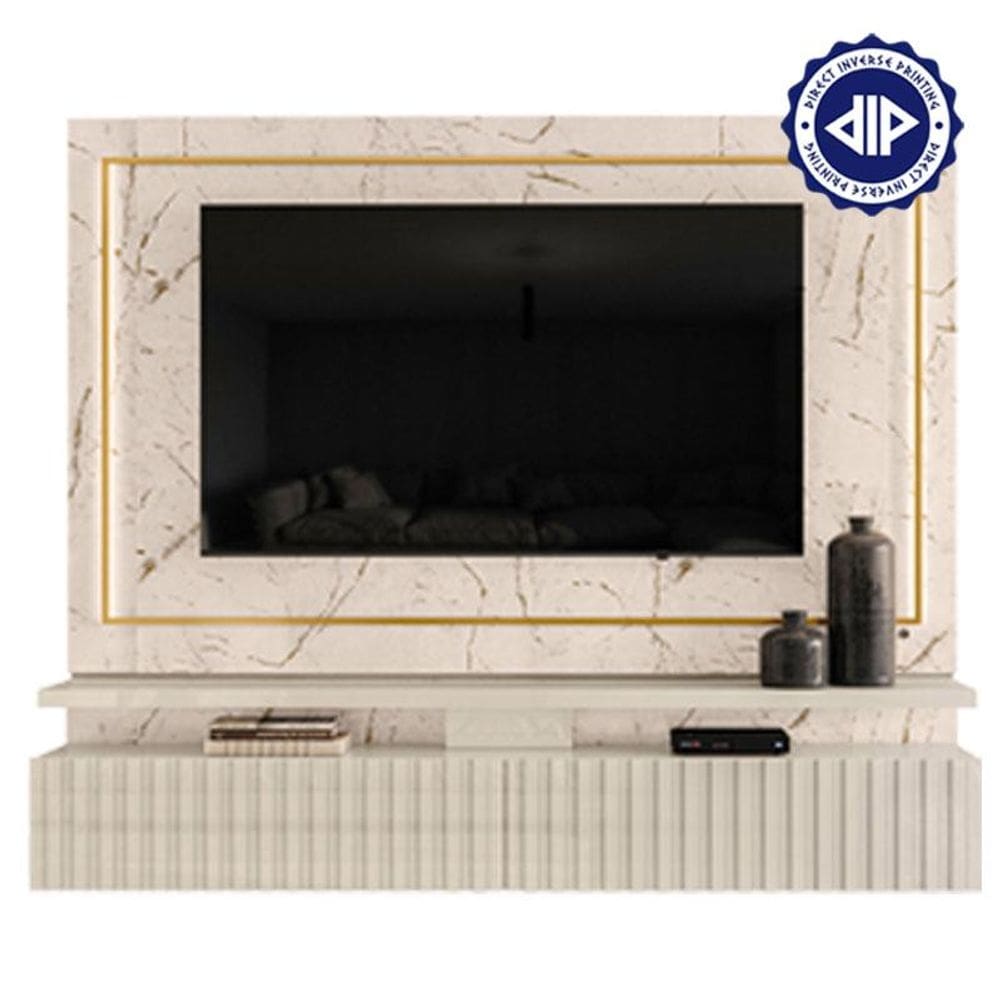 Estante Home Theater Suspenso Gaia Calacata Off White – Madetec