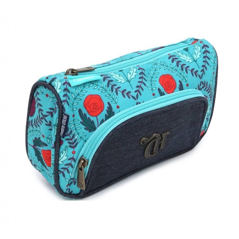 Estojo Duplo Capricho Boho Azul 11923 Dmw