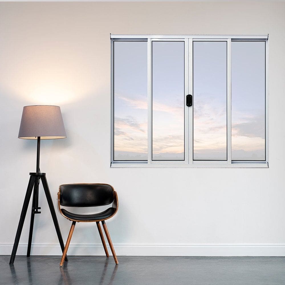 Janela de Alumínio 100x150cm 4 Folhas Fortline Atlântica Branco