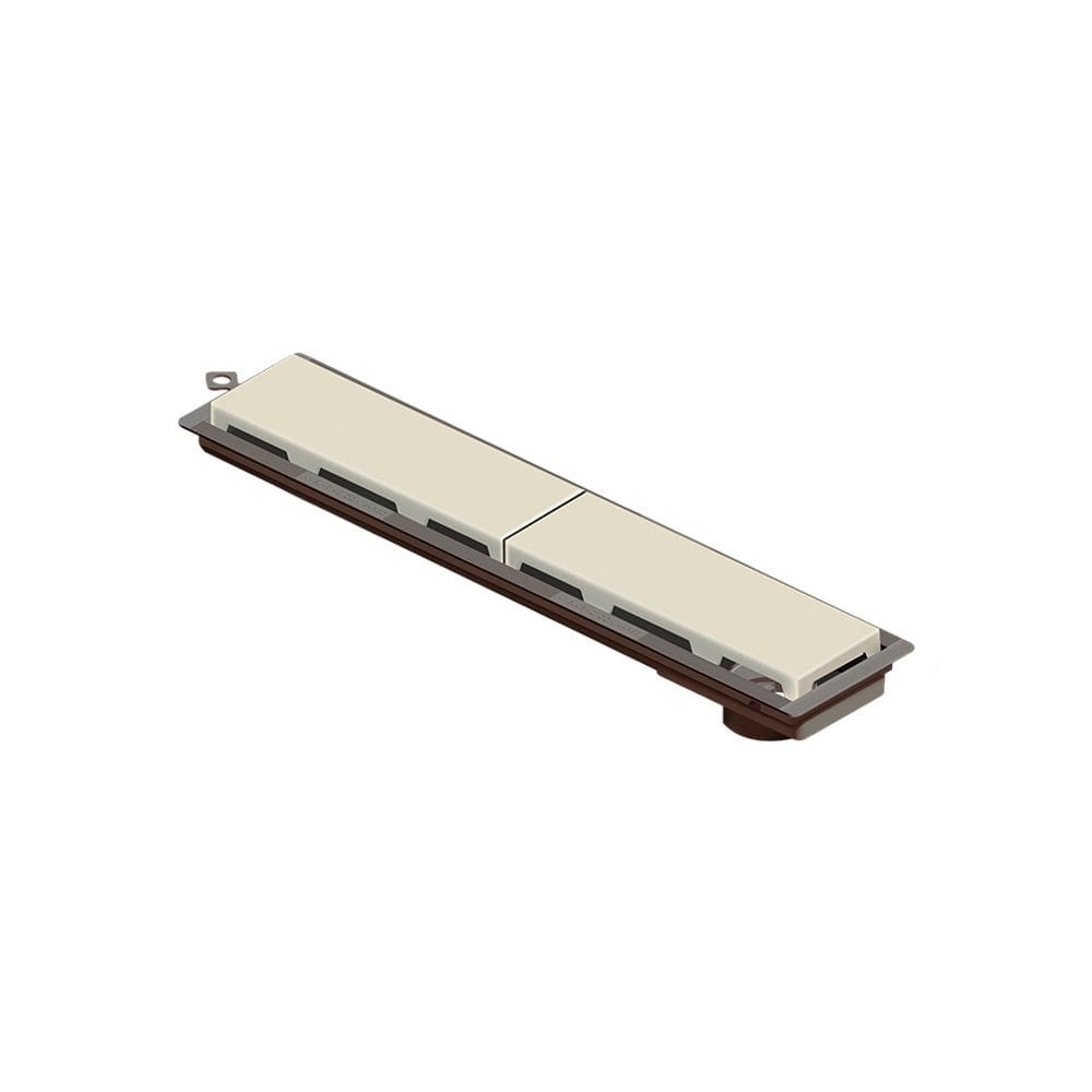 Ralo Linear Novii Sifonado 4222 50cm Saída na Extremidade com Tampa Bege