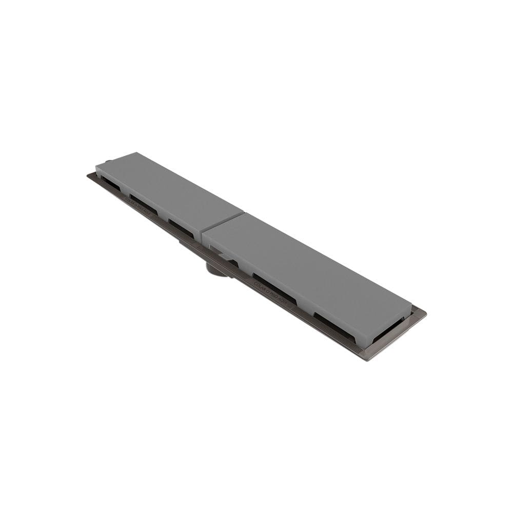 Ralo Linear Novii Sifonado 8888 50cm Saída Central com Tampa Cinza