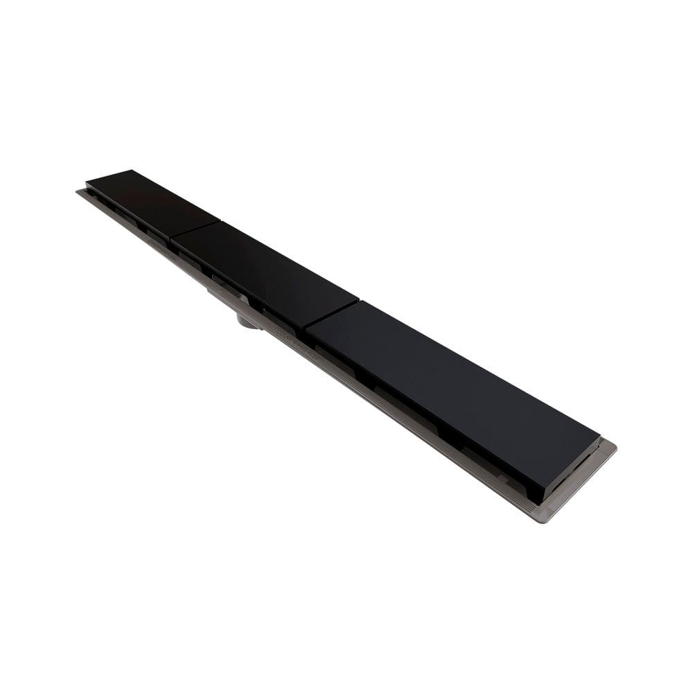 Ralo Linear Novii Seco 8885 75cm Saída Central com Tampa Preta