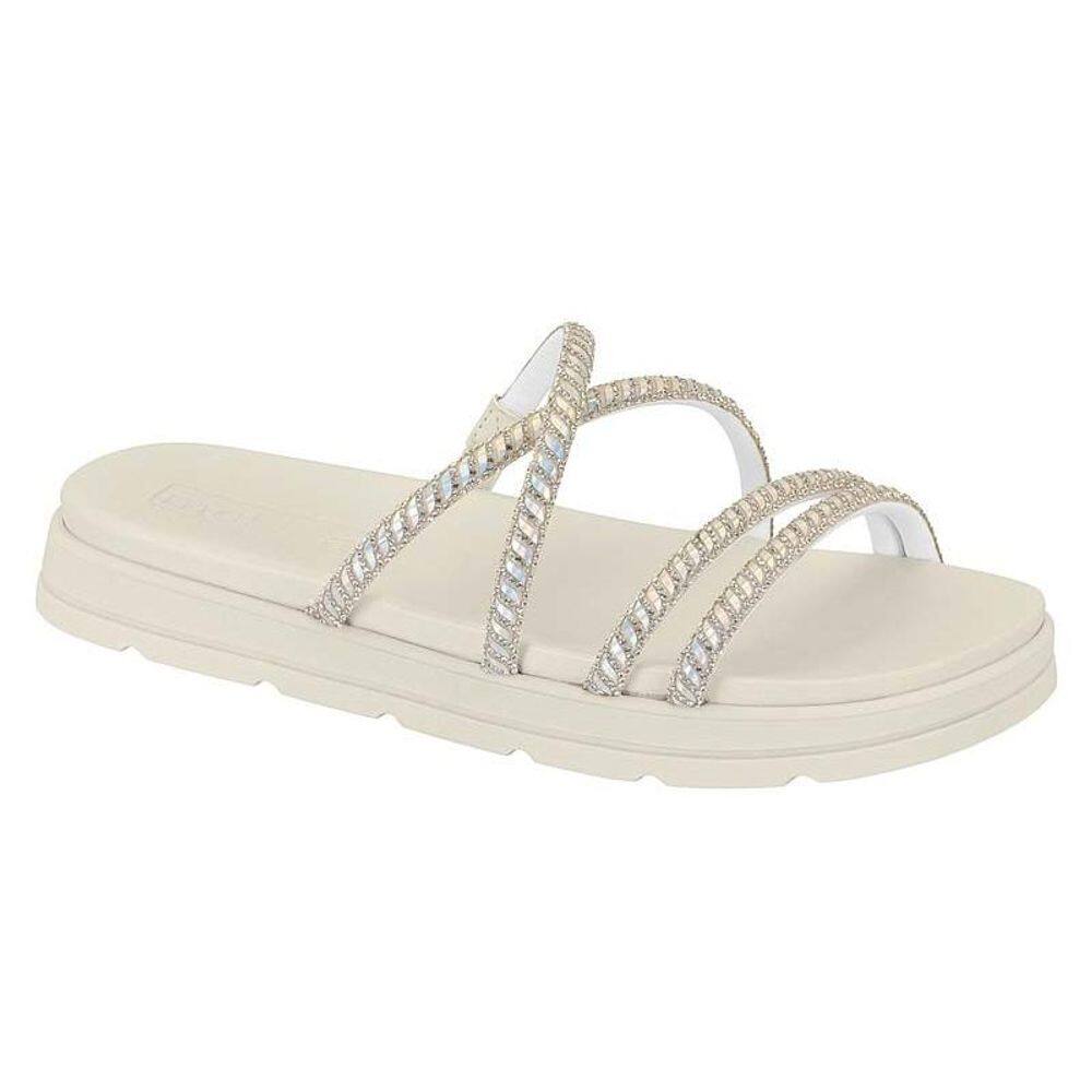 Chinelo tiras com brilho Moleca