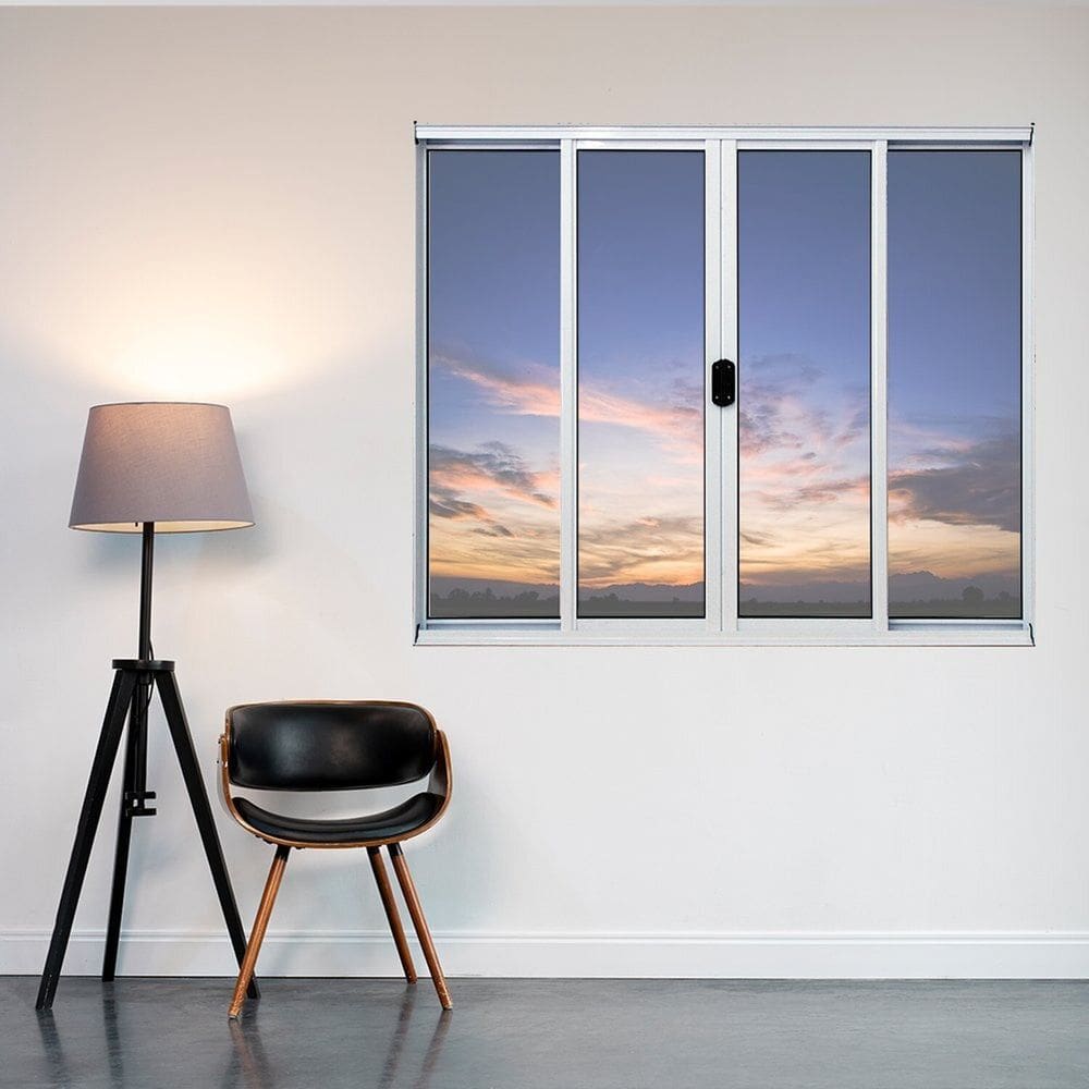 Janela de Alumínio 100x200cm 4 Folhas Fortline Atlântica Branco