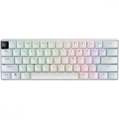 Imagem do produto Teclado Mecânico Gamer sem fio Logitech G Pro X 60 Lightspeed Switch Brown Tactile - Branco em Extra