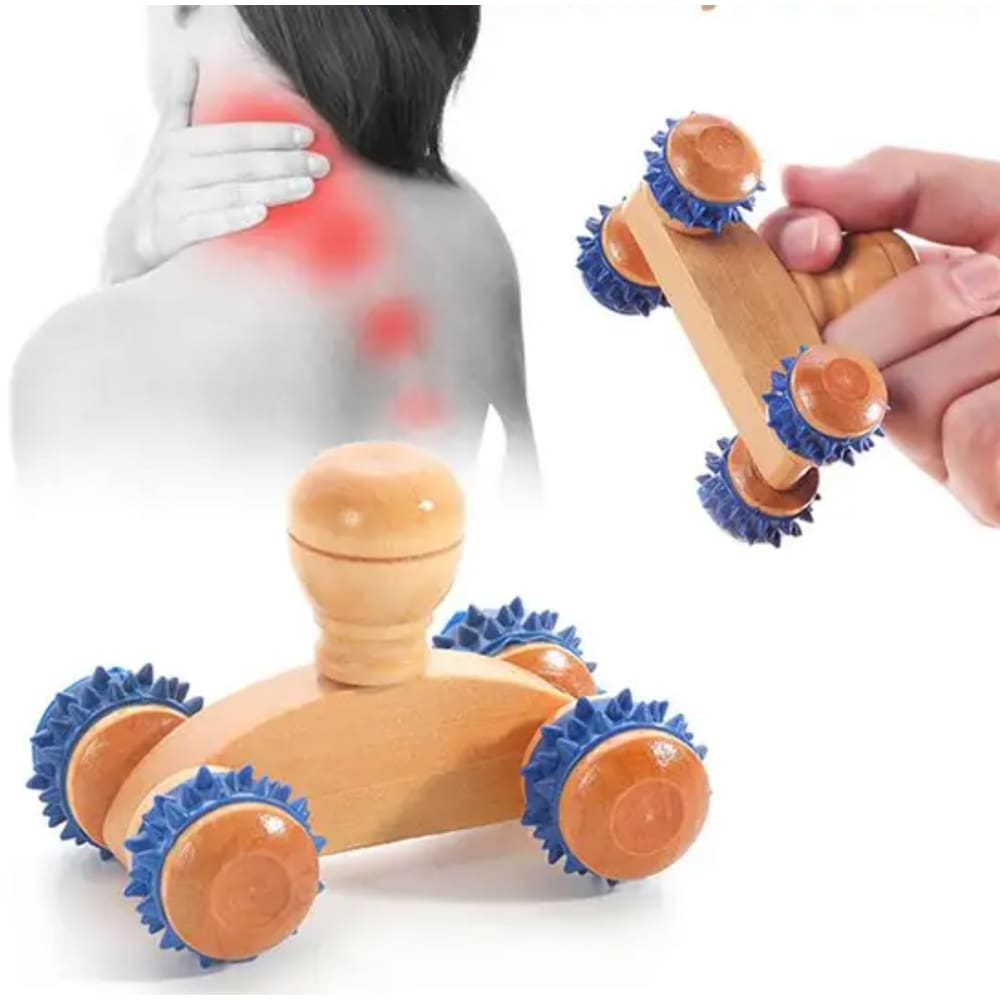 Massageador Corporal Carrinho de Madeira