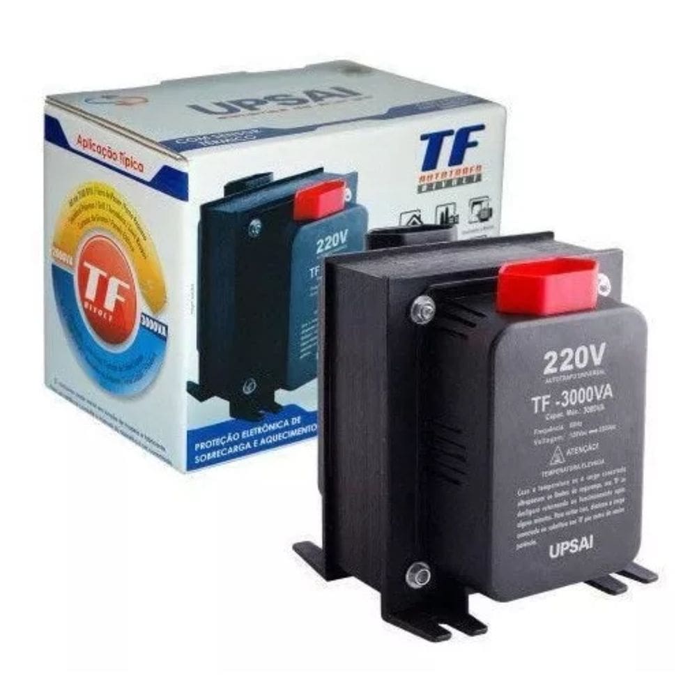Transformador  3000Va De 110/220 Ou 220/110