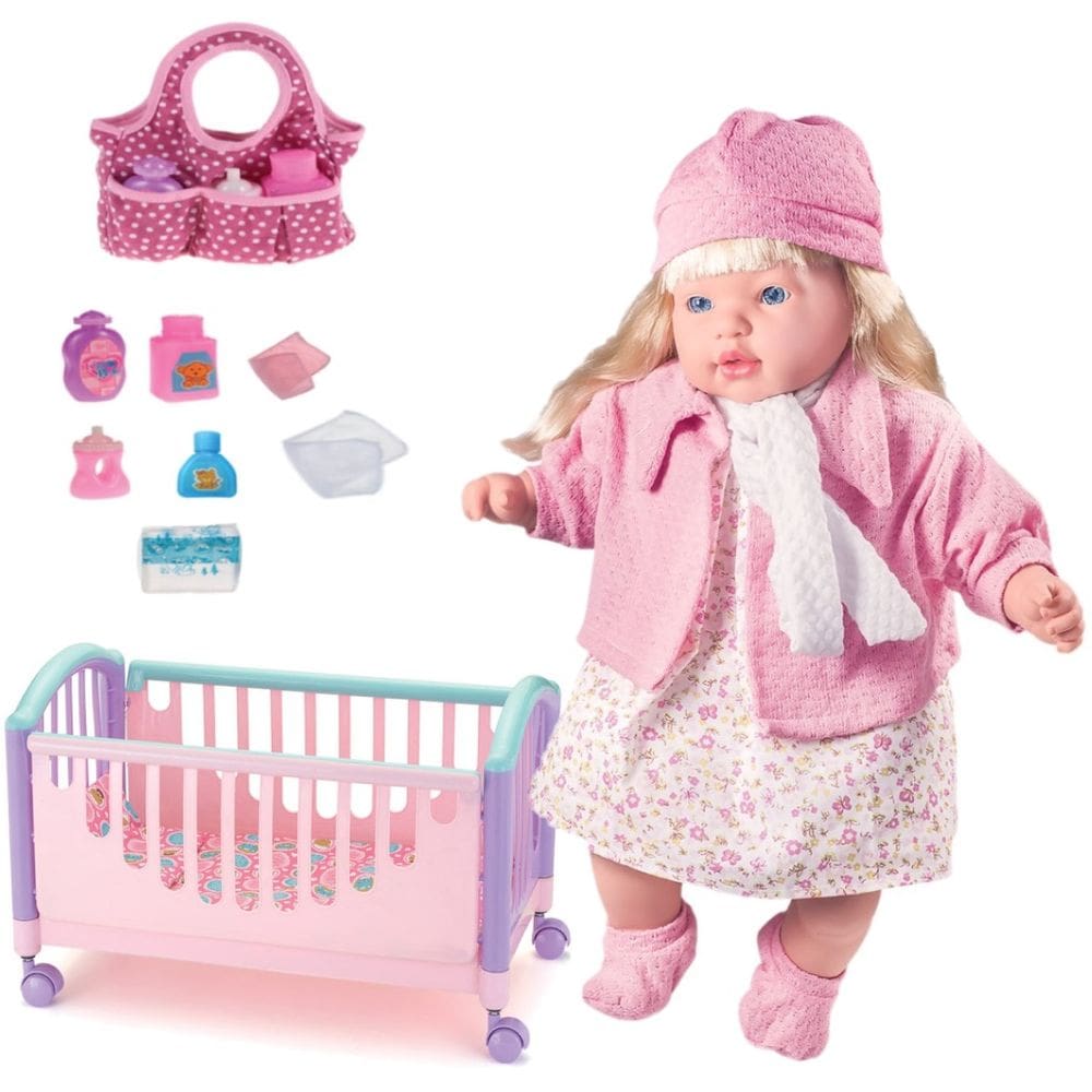 Boneca Bebê Rose Ring Classic Canta 03 Cantigas + Acessórios