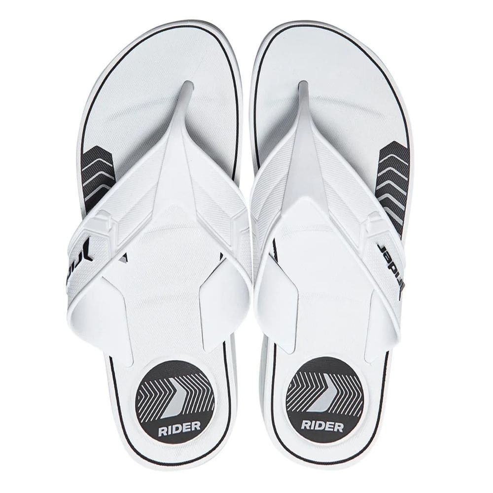 Chinelo Rider Start Masculino - Branco e Preto