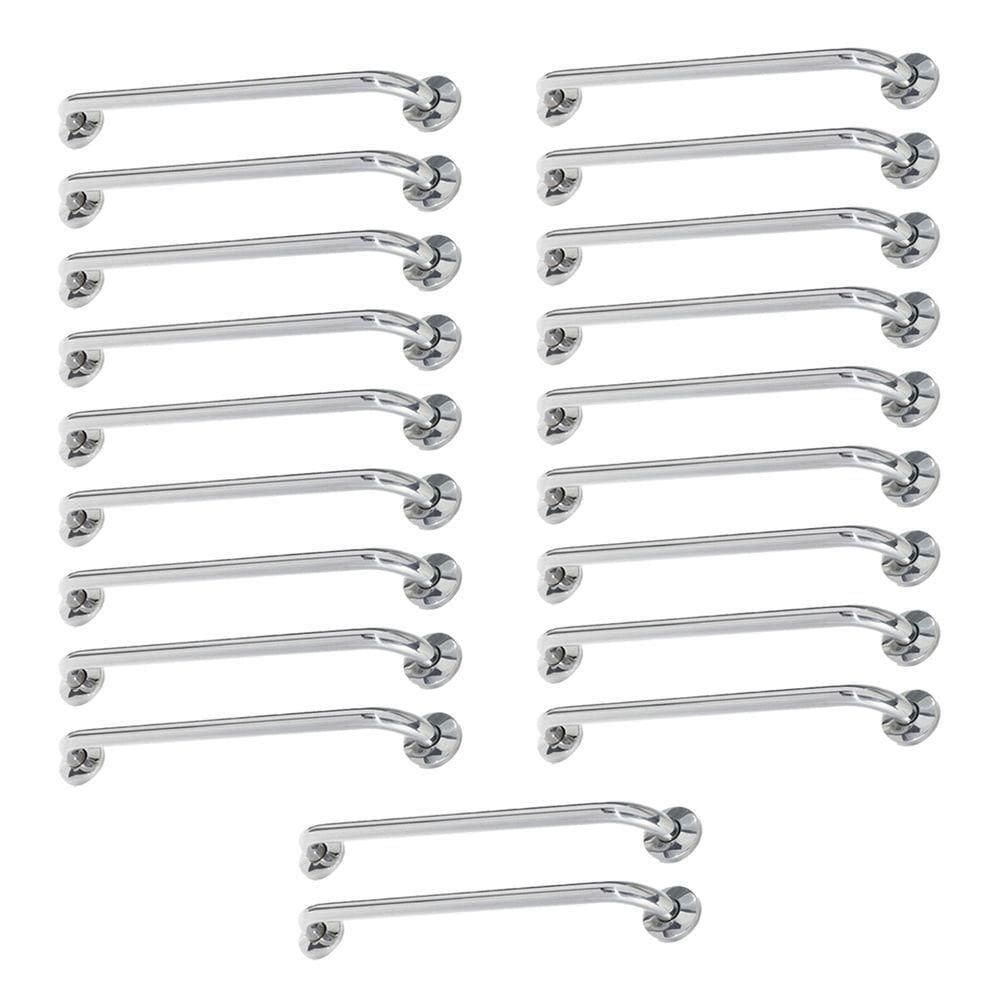Alça De Apoio Inox Barra 80cm20 Unidades Idoso Deficiente Segurança Resistente Banheiro Box Quarto