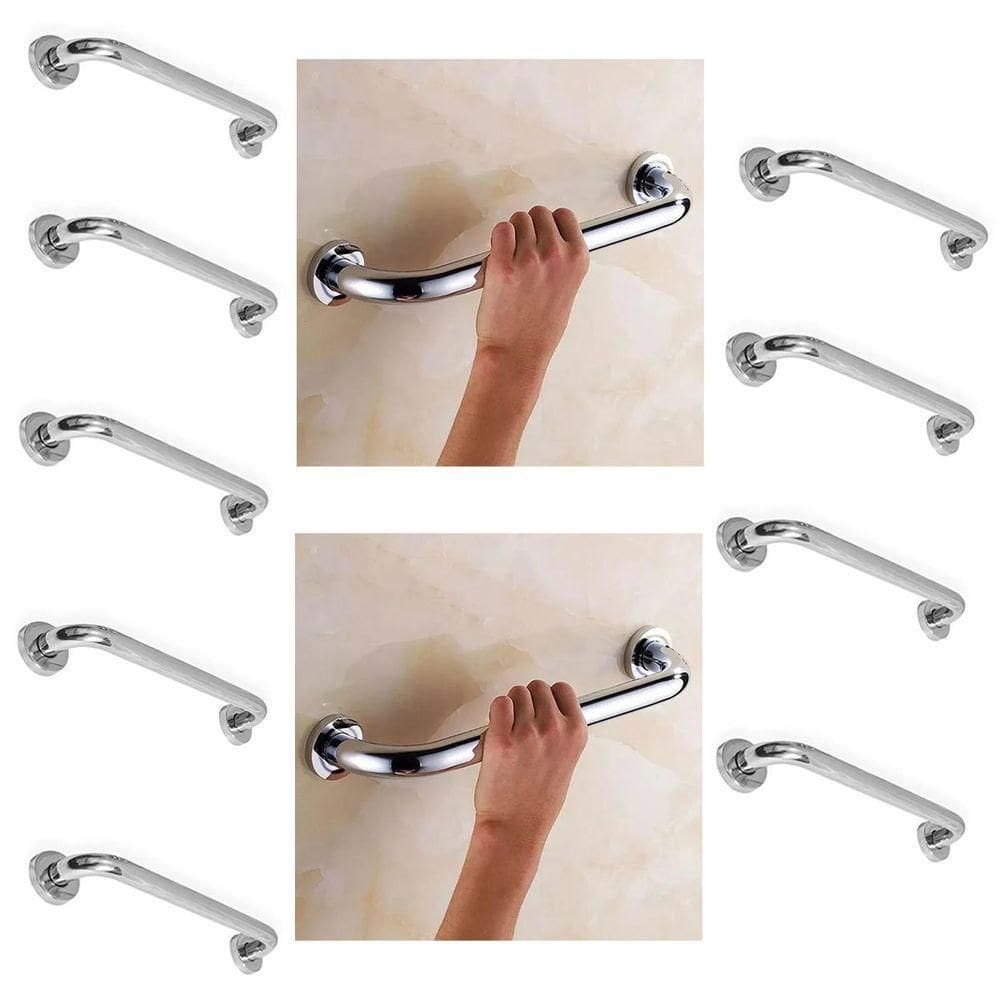 Alça De Apoio 30cm Acessibilidade Kit 10 Uni Cadeirante Barra Suporte Anti Queda