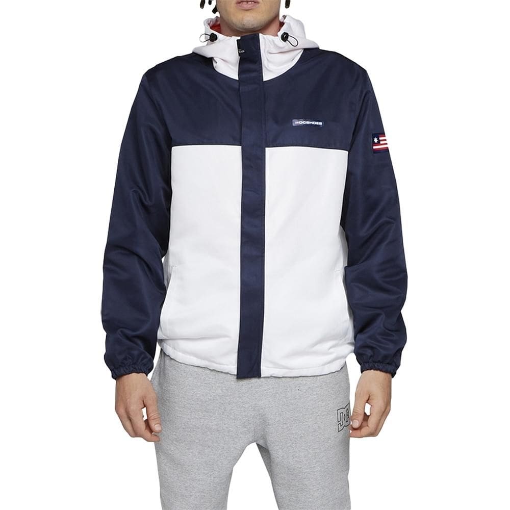 Jaqueta DC Shoes Bicolor USA WT24 Masculina Marinho/Branco
