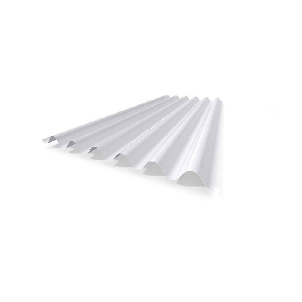 Kit com 5 Telha Polipropileno 1,53 Cm X 1,10 Cm Branco