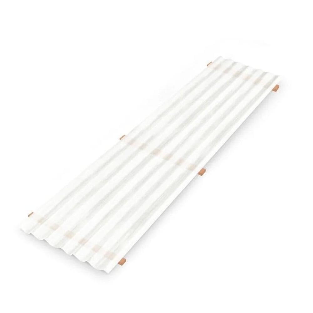 Kit com 5 Telha Polipropileno 2,44 Cm X 0,50 Cm Branco