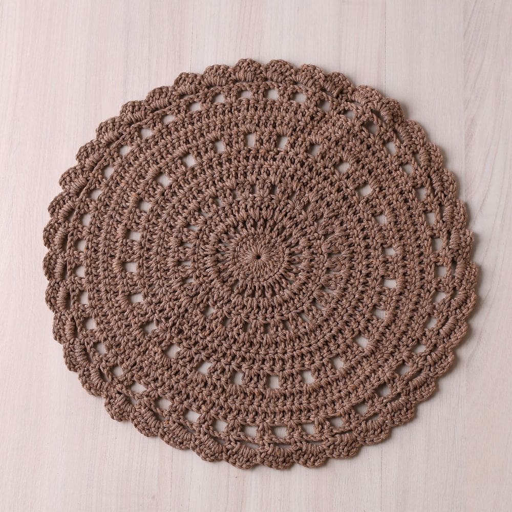SOUSPLAT CROCHE 38cm CARAMELO