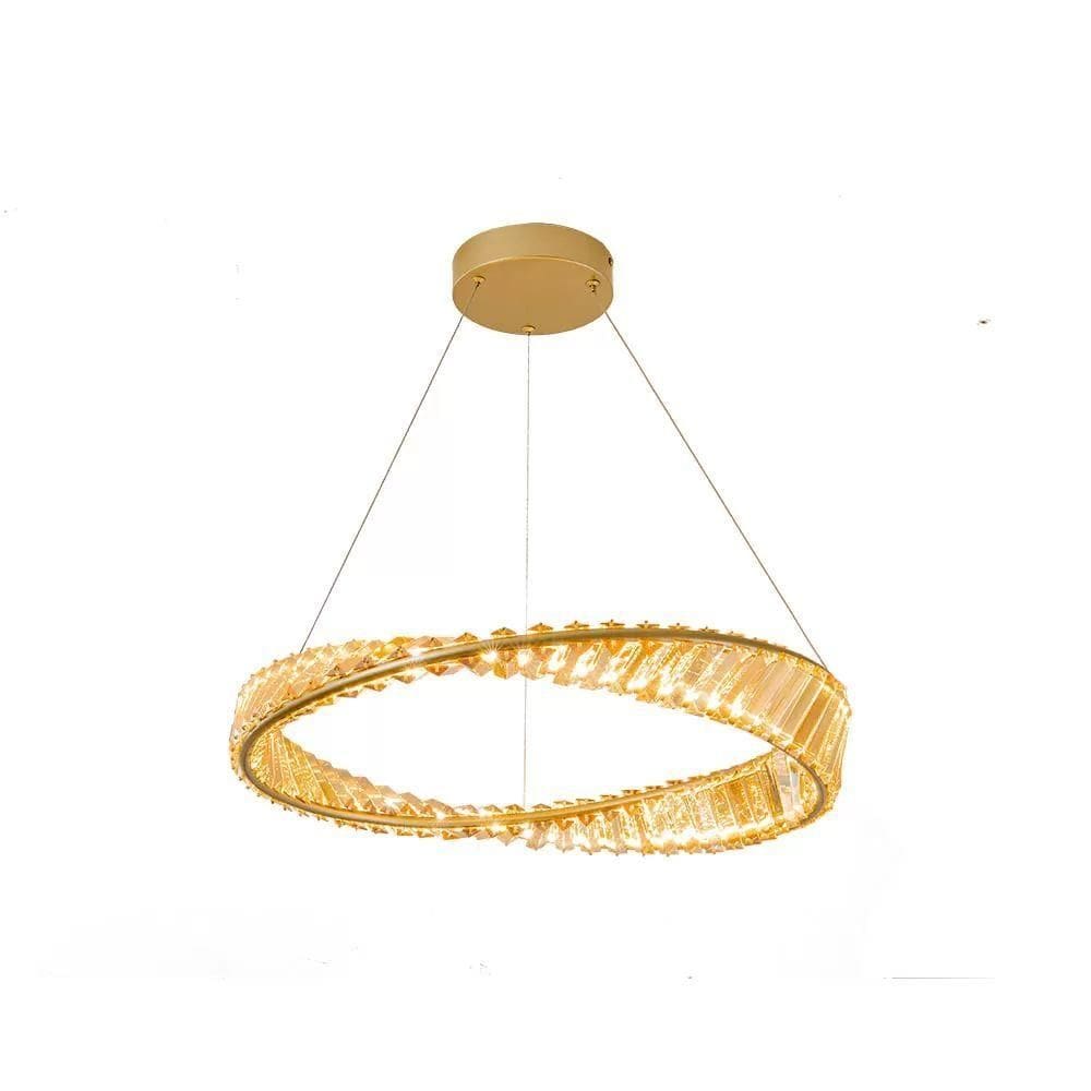 Pendente Led Mandala Dourado E âmbar 3000k 60w - Usina Imports