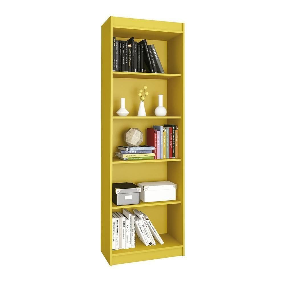 Estante Livreiro Sapiranga Com 4 Prateleiras Amarelo Amarelo