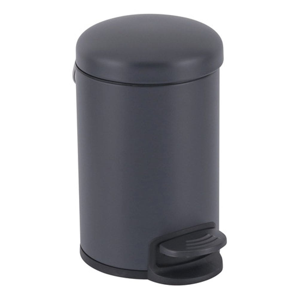 Lixeira De Piso 3 Litros Aço 28x16x16cm Cinza - Banheiro