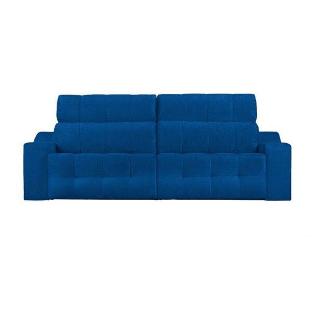 Sofá Top Lubeck Retrátil Reclinável 290 Azul - Ws Estofados