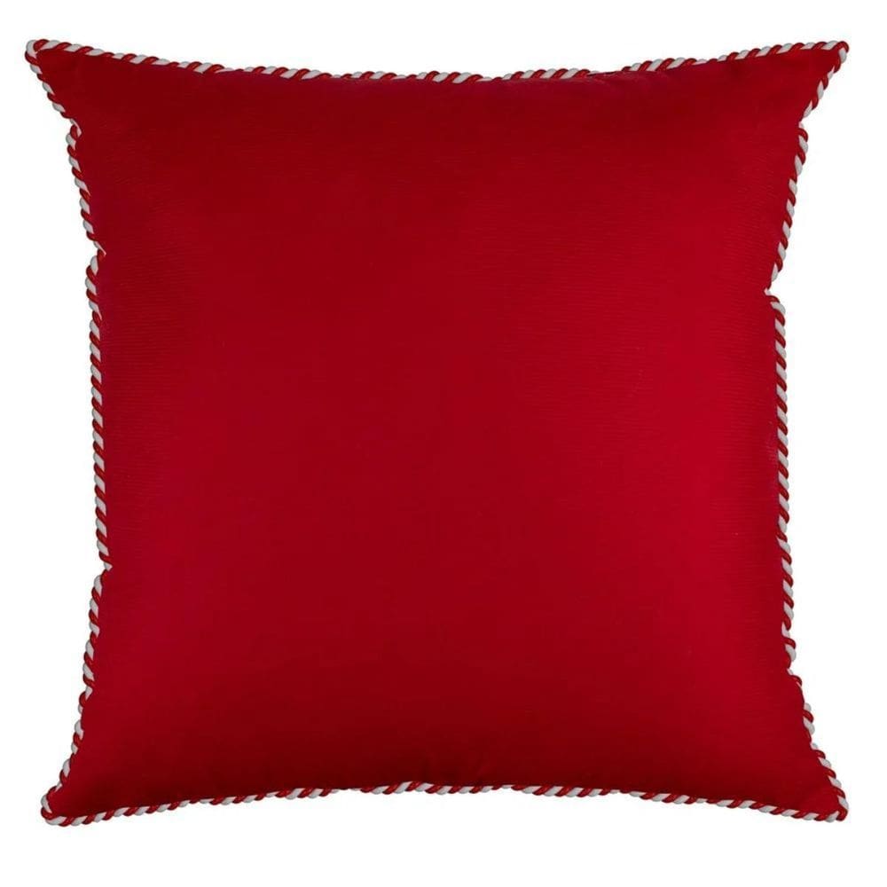 Almofada Natalina Vermelha C/ Cordão 445500 43x43cm Belchior