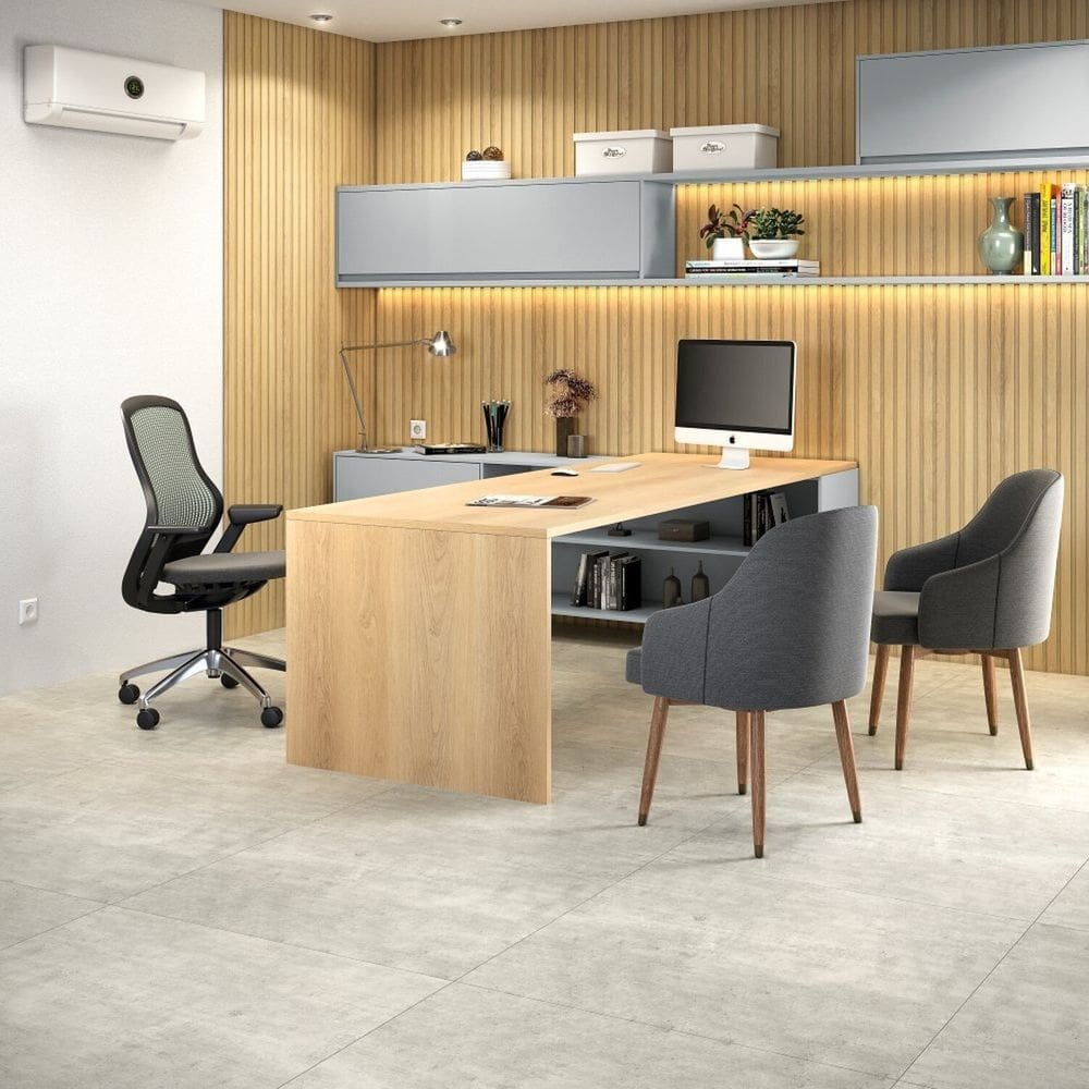 Piso Laminado Colado 90,6cm X 8mm X 90,8cm Square Eucafloor - caixa com 4,92m2 - Concreto