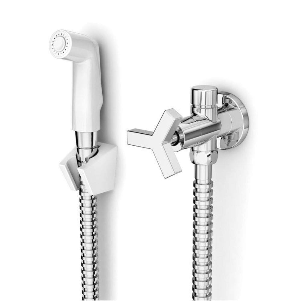 Kit com 3 Ducha Higiênica com Derivação Up Celite Branco/Cromado