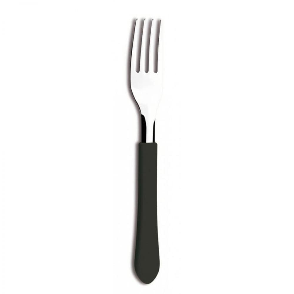 Kit 6 Garfo De Mesa Tramontina Leme Inox Preto