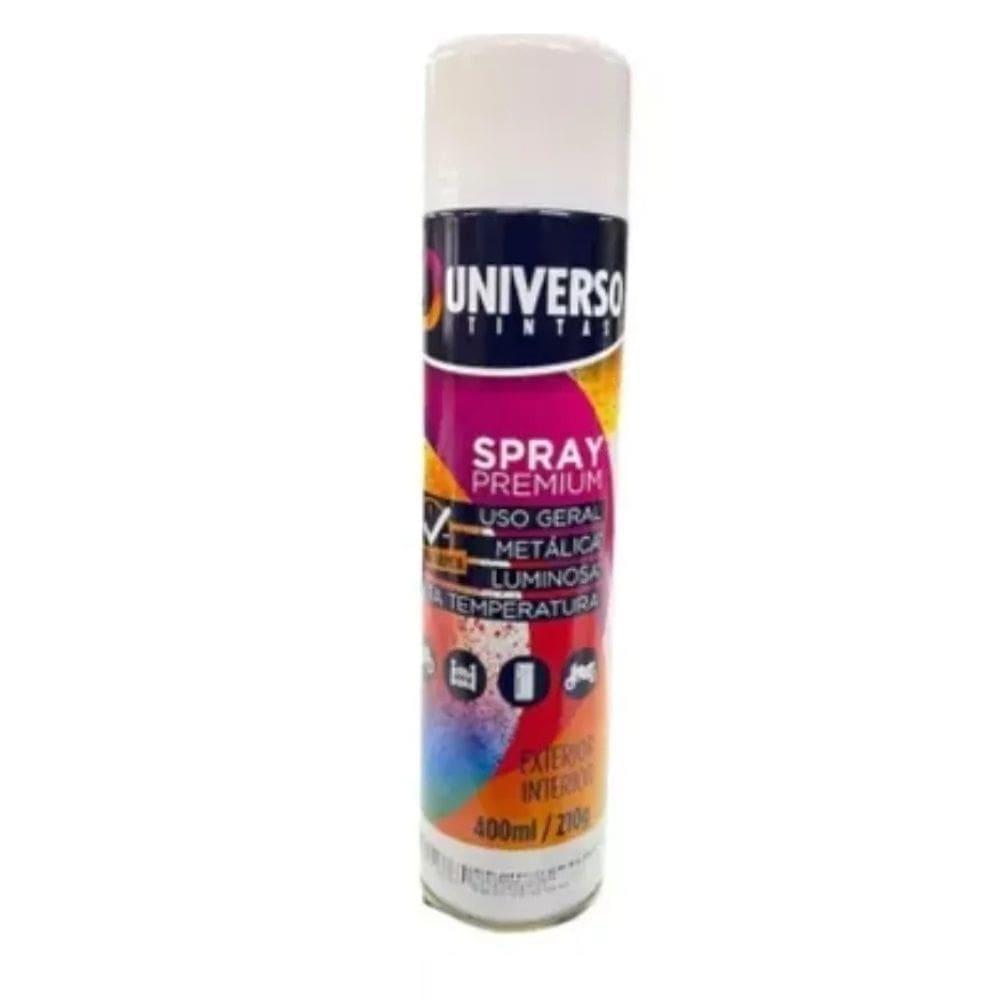 Tinta SPRAY USO Geral Branco Fosco 400ML Universo