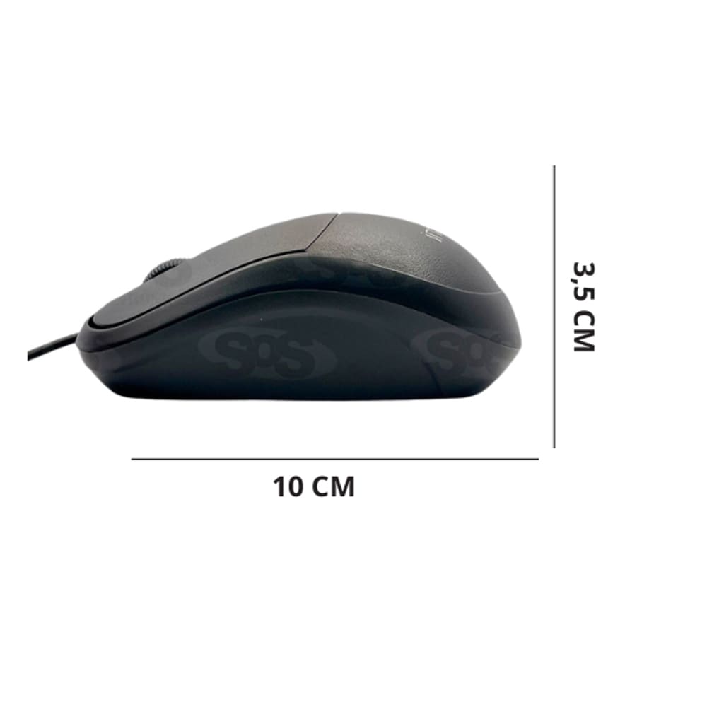 Mouse com Fio Inova MOU-11179 1.2M Confiança e Desempenho