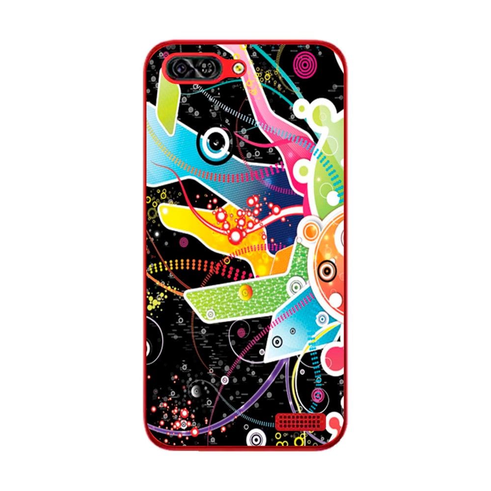 Capa Adesivo Skin058 Verso Para Red Mobile Quick 5.0 S50